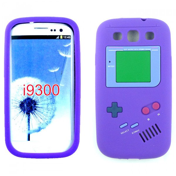 Wholesale Samsung Galaxy S3 / i9300 3D Gameboy Case (Purple)